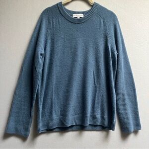 White + Warren 100% Cashmere Blue Crewneck Sweater – Size S